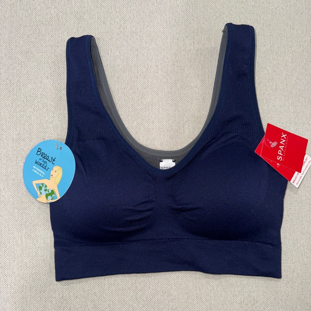 NEW SPANX Breast Of Both Worlds Reversible Comfort Bra